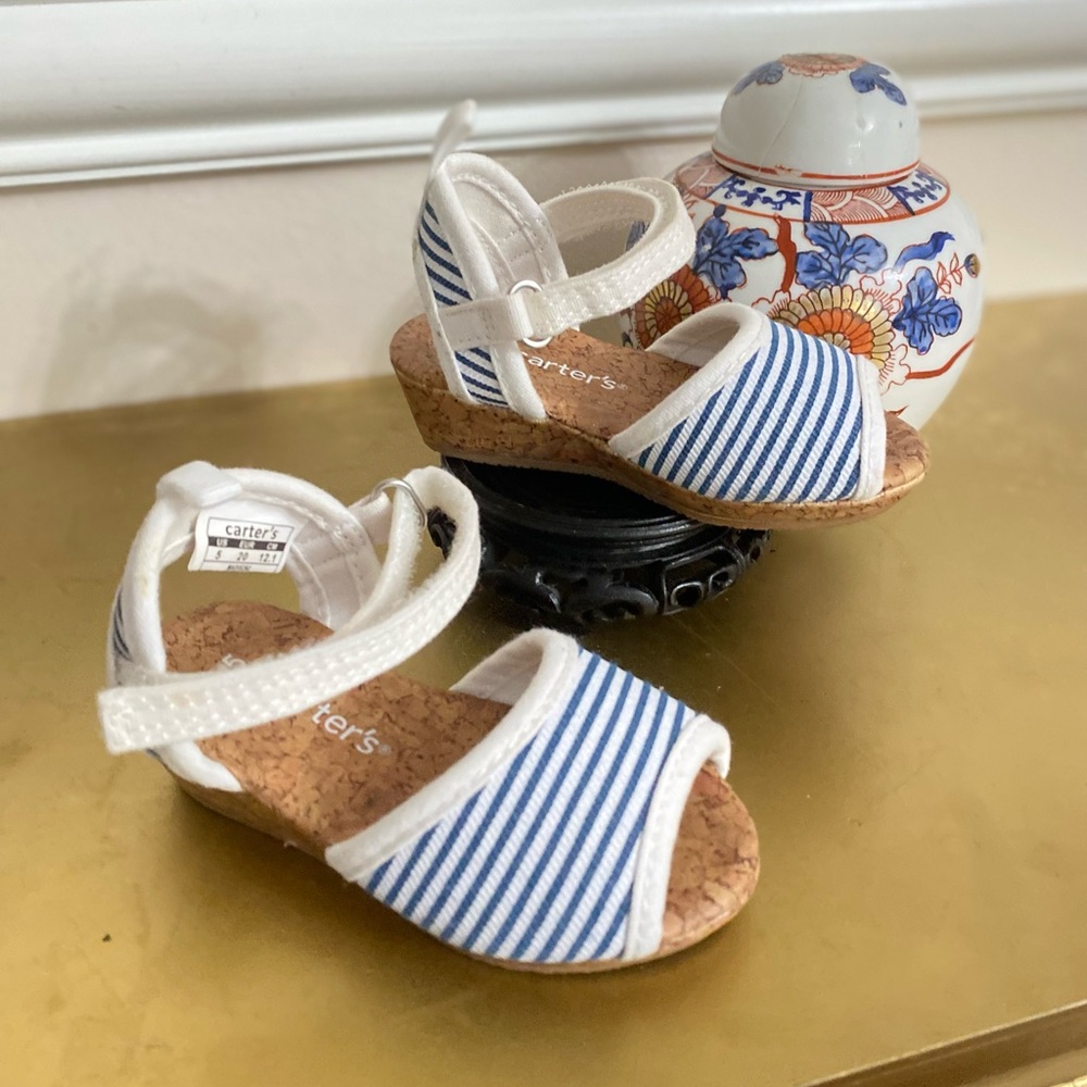 Baby Girl Carter's Striped Espadrille Sandal